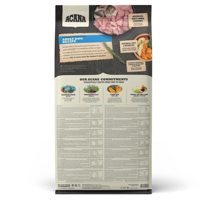 Сухий корм для дорослих собак всіх порід Acana Adult Dog Recipe 6 кг - курка - masterzoo.ua