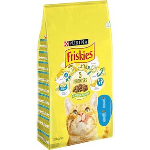 Сухий корм для котів Friskies 10 кг - лосось та овочі - masterzoo.ua