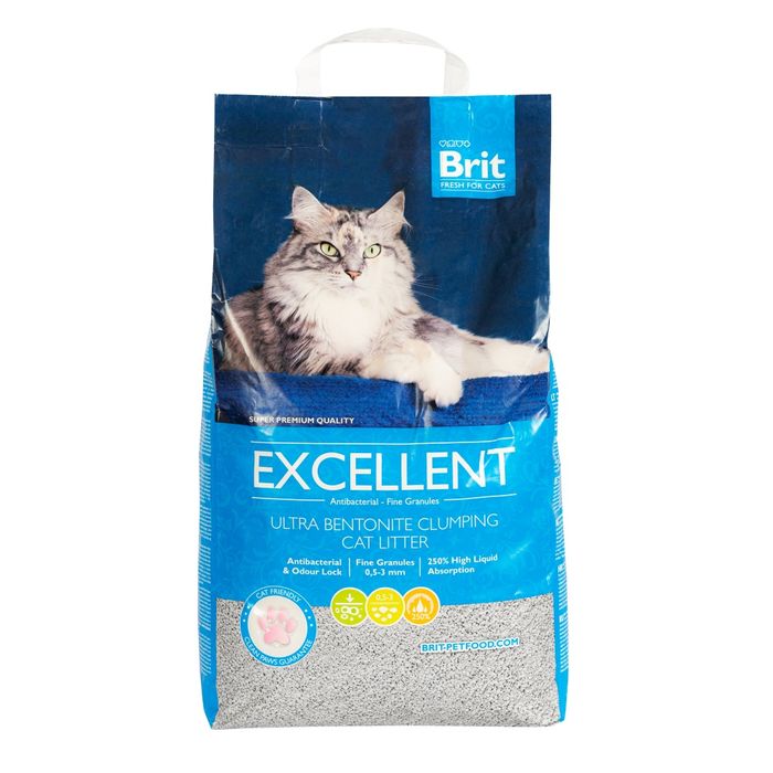 Наповнювач для котячого туалету Brit Fresh Excellent 10 кг - бентонітовий - masterzoo.ua