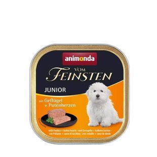 Вологий корм для собак Animonda Vom Feinsten Junior 150 г - птах і індичка - masterzoo.ua