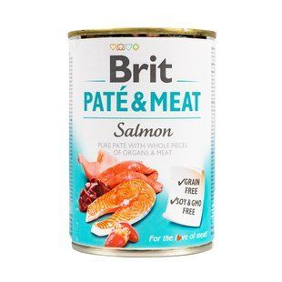 Brit Care Pate and Meat вологий корм для собак 400 г - лосось - masterzoo.ua