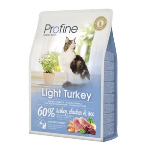 Сухий корм для котів із зайвою вагою Profine Cat Light 2 кг - індичка та курка - masterzoo.ua