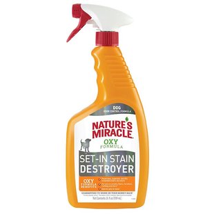 Спрей-знищувач Nature's Miracle «Set-In Stain Destroyer. Oxy Formula» для видалення плям і запахів від собак, з формулою активного кисню 709 мл - masterzoo.ua