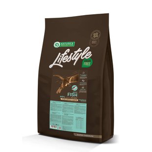 Сухий корм для котів Nature's Protection Lifestyle Grain Free 7 кг - біла риба - masterzoo.ua