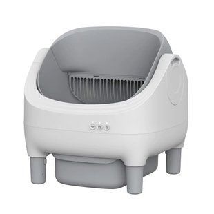 Смарт-лоток для котів Me&Pet NMP-45 53х45х51 см - біло-сірий - masterzoo.ua