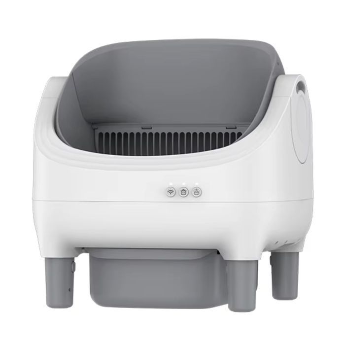 Смарт-лоток для котів Me&Pet NMP-45 53х45х51 см - біло-сірий - masterzoo.ua