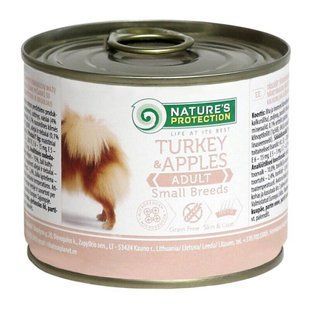 Nature's Protection Adult Small Breeds вологий корм для собак 200 г - індичка та яблуко - masterzoo.ua