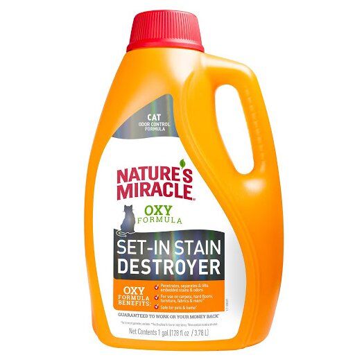 Знищувач плям і запахів котів Nature's Miracle «Set-In Stain Destroyer з формулою активного кисню Oxy Formula» 3,7 л - masterzoo.ua