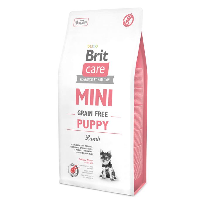 Сухий корм для цуценят та молодих собак мініатюрних порід Brit Care Mini GF Puppy Lamb 7 кг (ягня) - masterzoo.ua