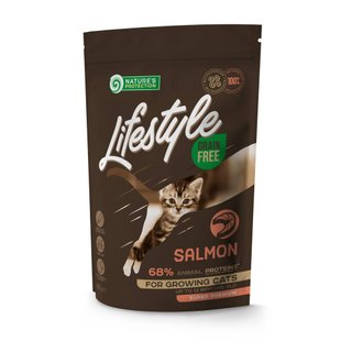 Сухий корм для кошенят Nature's Protection Lifestyle Kitten Grain Free 400 г - лосось - masterzoo.ua