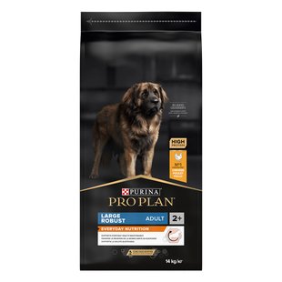 Сухий корм для собак Purina Pro Plan Large Robust Adult 14кг - домашня птиця - masterzoo.ua