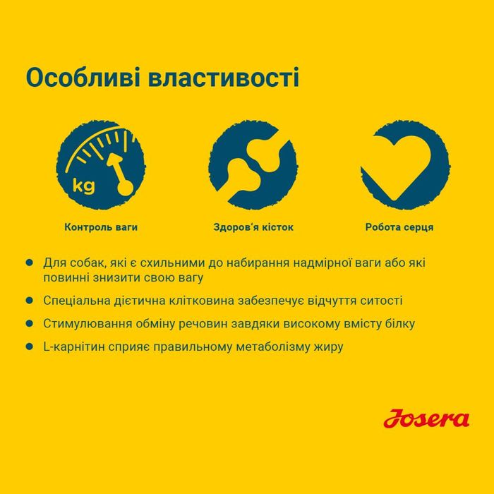 Сухий корм для собак Josera Light & Vital 900 г - домашня птиця - masterzoo.ua