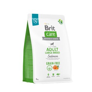 Сухий корм для собак великих порід Brit Care Dog Grain-free Adult Large Breed беззерновий | (лосось) 3 кг - masterzoo.ua