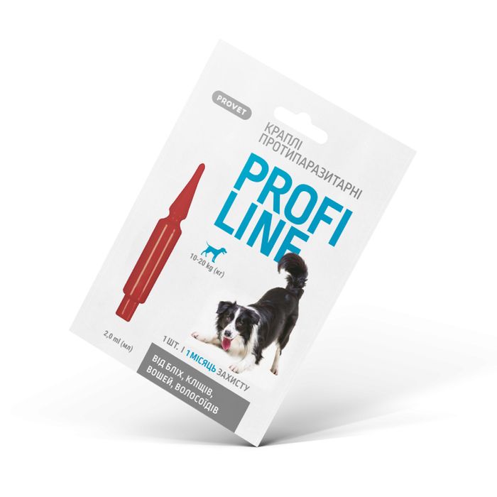 Краплі на холку PROVET Profiline від 10 до 20 кг, 1 піпетка - masterzoo.ua