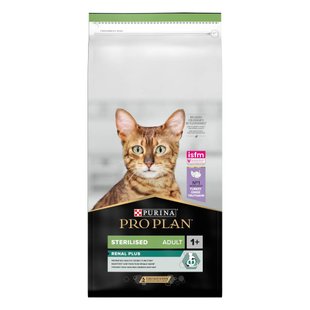 Сухий корм для котів Pro Plan Sterilised Adult 1+ Renal Plus 14 кг - індичка - masterzoo.ua