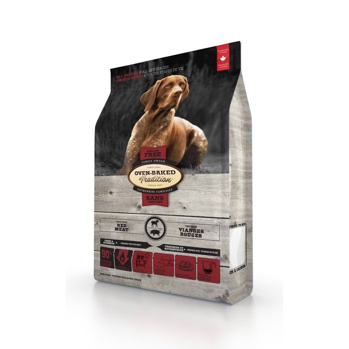 Сухий корм Oven-Baked Tradition Dog Grain Free 11,34 кг - червоне мʼясо - masterzoo.ua