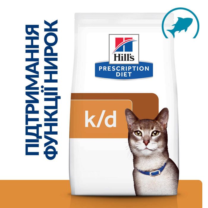 Сухий корм для котів Hill’s Prescription Diet Kidney Care k/d 3 кг - тунець - masterzoo.ua