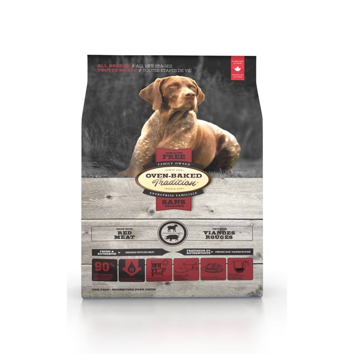 Сухий корм Oven-Baked Tradition Dog Grain Free 11,34 кг - червоне мʼясо - masterzoo.ua