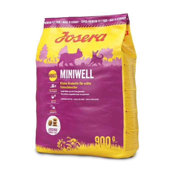 Сухий корм для собак Josera Miniwell 900 г - домашня птиця - masterzoo.ua