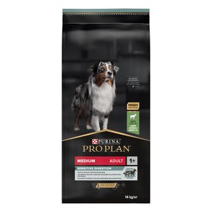 Сухий корм для собак ProPlan Medium Sensitive 14 кг - ягня - masterzoo.ua