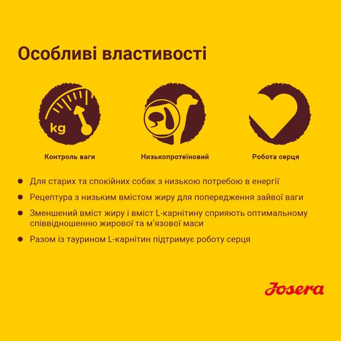 Сухий корм для собак Josera Balance Senior 900 г - домашня птиця - masterzoo.ua