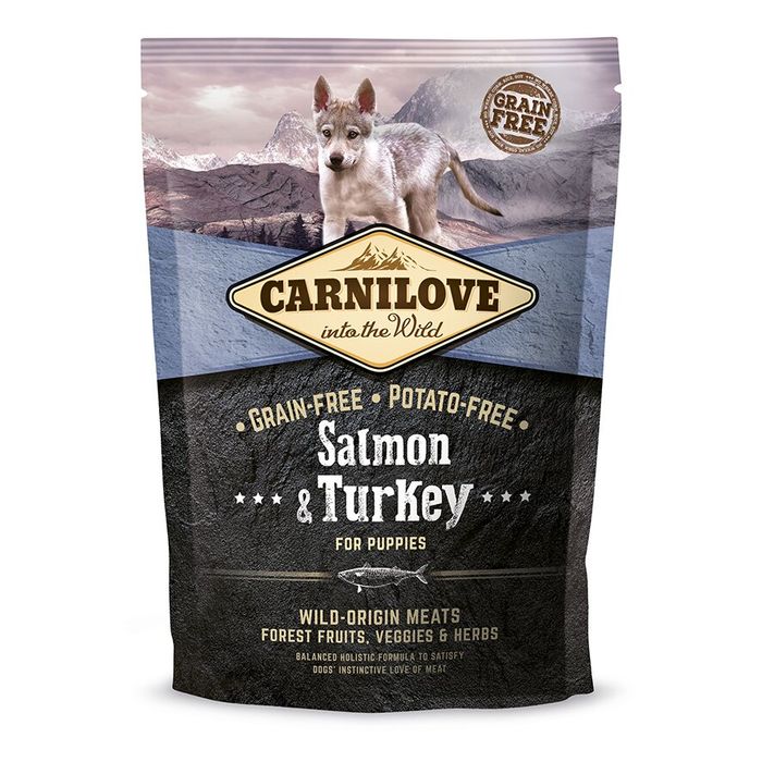 Сухий корм для цуценят всіх порід Carnilove Salmon & Turkey Puppy 1,5 кг (лосось та індичка) - masterzoo.ua