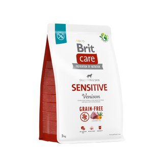 Сухий корм для собак з чутливим травленням Brit Care Dog Grain-free Sensitive беззерновий | (оленина) 3 кг - masterzoo.ua