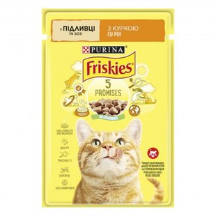 Вологий корм пауч для котів Friskies pouch, 85г (курка) - masterzoo.ua