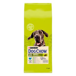 Сухий корм для дорослих собак великих порід Dog Chow Adult Large Breed Turkey 14 кг (індичка) - masterzoo.ua