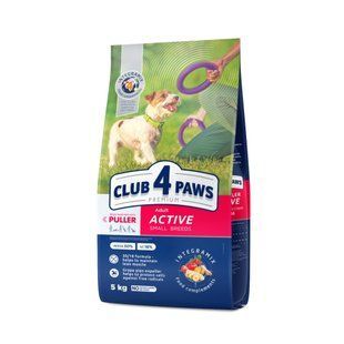 Сухий корм для собак Club 4 Paws Adult Active Small Breeds 5 кг - курка - masterzoo.ua