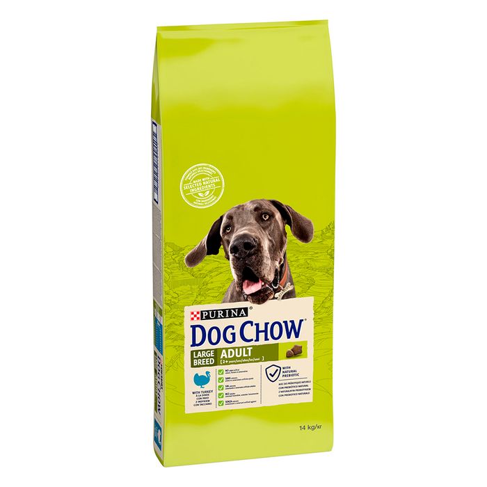 Сухий корм для дорослих собак великих порід Dog Chow Adult Large Breed Turkey 14 кг (індичка) - masterzoo.ua