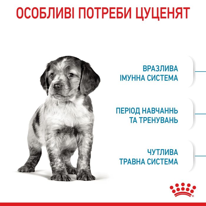 Сухий корм для цуценят Royal Canin Medium Puppy 4 кг - masterzoo.ua