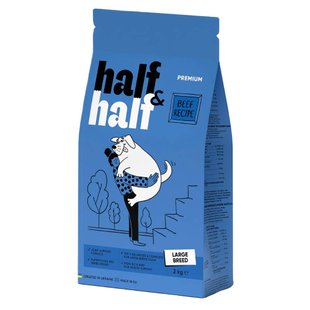 Сухий корм для собак Half&Half Large Breed 2 кг - яловичина - masterzoo.ua