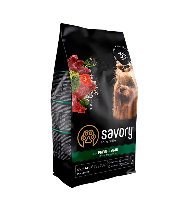 Savory Small Breed сухий корм для собак 1 кг - ягня - masterzoo.ua