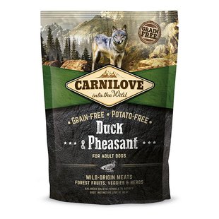 Сухий корм для дорослих собак всіх порід Carnilove Duck & Pheasant 1,5 кг (качка та фазан) - masterzoo.ua