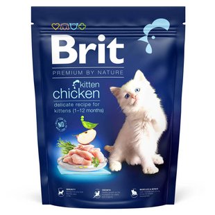 Сухий корм для кошенят Brit Premium by Nature Cat Kitten 300 г - курка - masterzoo.ua