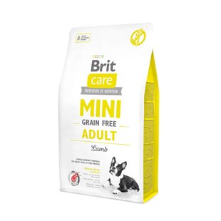 Сухий корм для собак Brit Care Grain Free Mini Adult 2 кг - ягня - masterzoo.ua