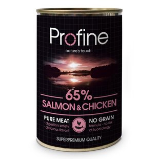 Вологий корм для собак Profine Salmon and Chicken 400 г (лосось та курка) - masterzoo.ua