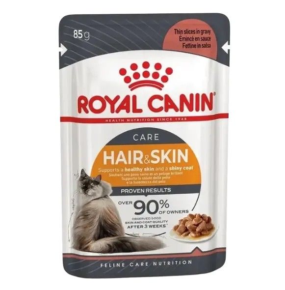 Вологий корм для котів Royal Canin Intense Beauty Gravy pouch 85 г - masterzoo.ua