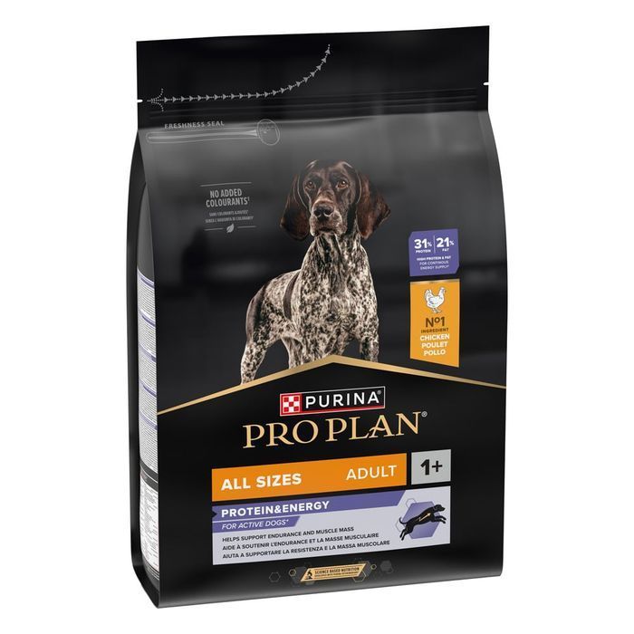 Cухий корм для собак Pro Plan Adult All Sizes Protein & Energy 3 кг - курка - masterzoo.ua