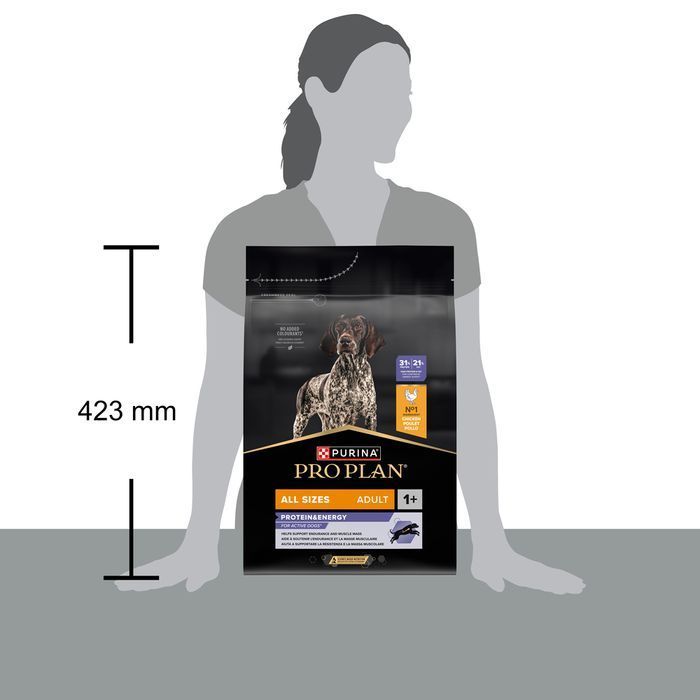 Cухий корм для собак Pro Plan Adult All Sizes Protein & Energy 3 кг - курка - masterzoo.ua
